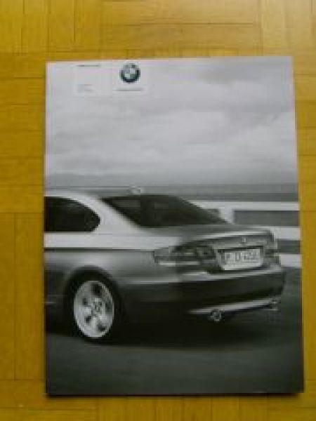 BMW Preisliste 3er Coupe E92 April 2006 325i 335i