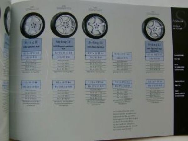 Mercedes Benz Gesamtkatalog Leichtmetallräder + AMG 4/2003