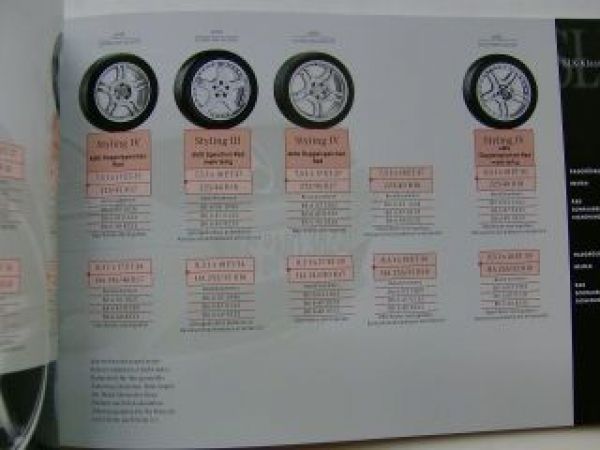 Mercedes Benz Gesamtkatalog Leichtmetallräder + AMG 4/2003