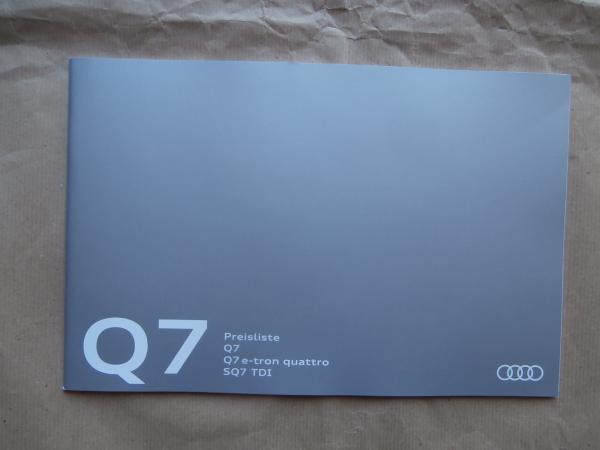 Audi Q7 + e-tron quattro SQ7 TDI 13.Februar 2017