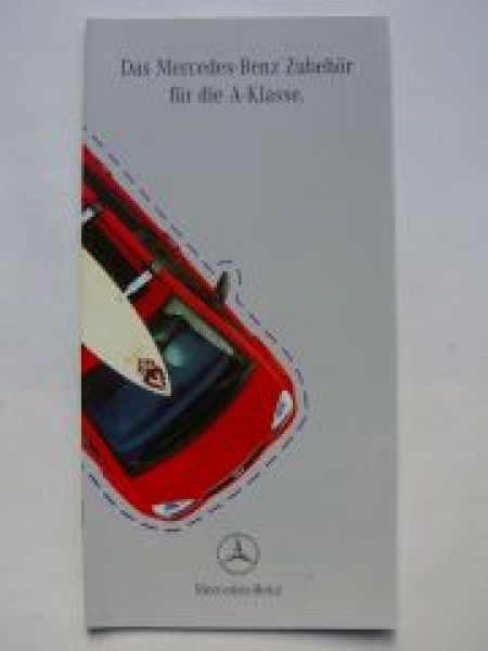 Mercedes Benz A-Klasse BR168 Zubehör Prospekt März 1998