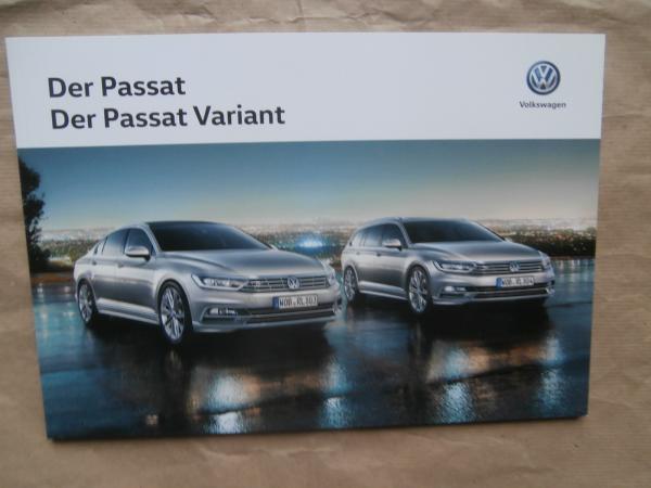 Printausgabe VW Passat Typ B8 Prospekt im Mai 2017 : Autoliteratur