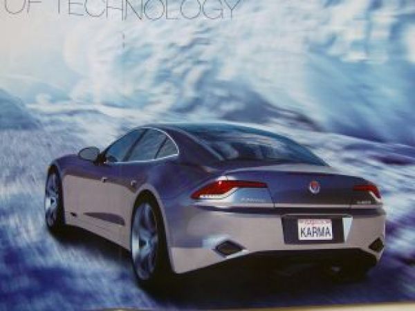 Fisker Karma 2009 Prospekt +CD"s USA