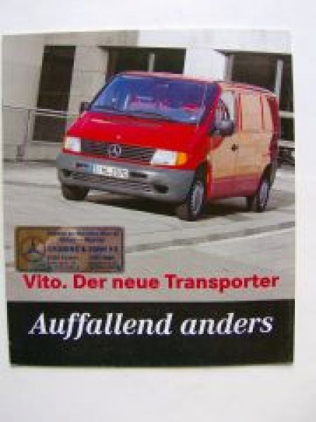 Mercedes Benz Vito Transporter Prospekt Februar 1996