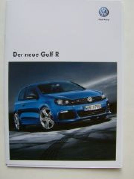 VW Golf6 R Prospekt November 2009 +Preisliste NEU