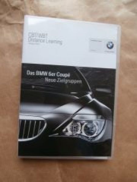 BMW 6er Coupé E63 neue Zielgruppen Oktober 2003 CBT WBT Distance Learning CD
