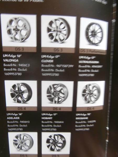 Citroen DS Automobiles Programm 2017/18 Original Winterräder DS3 +Performance DS4 DS5 Flyer