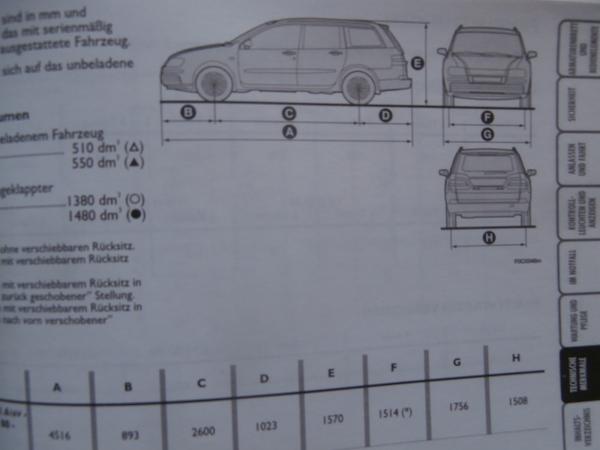 Fiat Stilo Betriebsanleitung Deutsch 1.2 16V 1.4 16V 1.9JTD 80 1.6 16V 1.9 JTD 115 1.8 16V 1.9 Mulijet 2.4 20V 11/2003