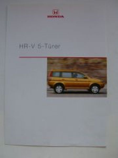 Honda HR-V 5-Türer Prospekt November 1999 NEU