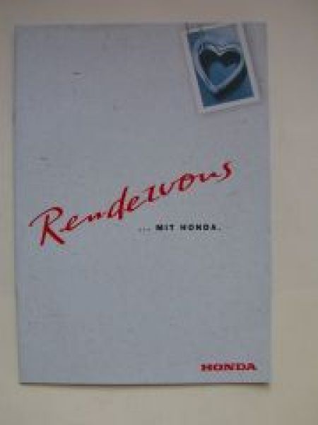 Honda Rendezvous Prospekt Januar 1999 +Auto Bild 50 Jahre