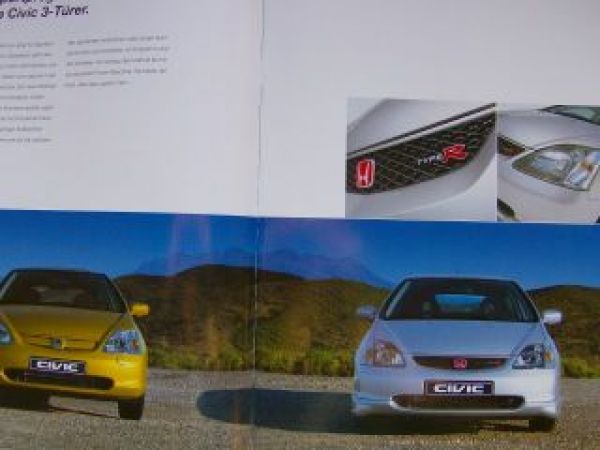 Honda Civic 3-Türer Prospekt Juli 2001 +Preisliste