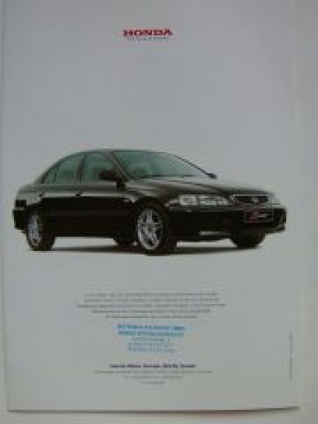 Honda Accord Sport Prospekt April 2001 NEU