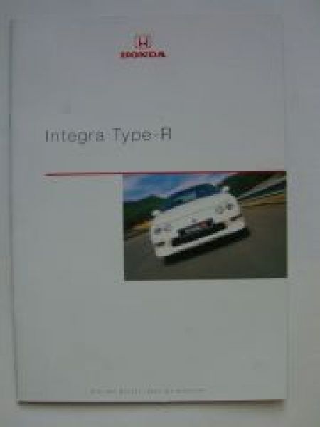 Honda Integra Type-R Prospekt Januar 1998 +Preisliste