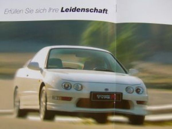 Honda Integra Type-R Prospekt Januar 1998 +Preisliste