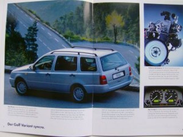 VW syncro. Das Allrad-Angebot Prospekt Mai 1996