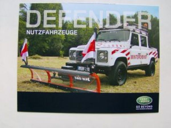 Land Rover Defender Nutzfahrzeuge Prospekt NEU
