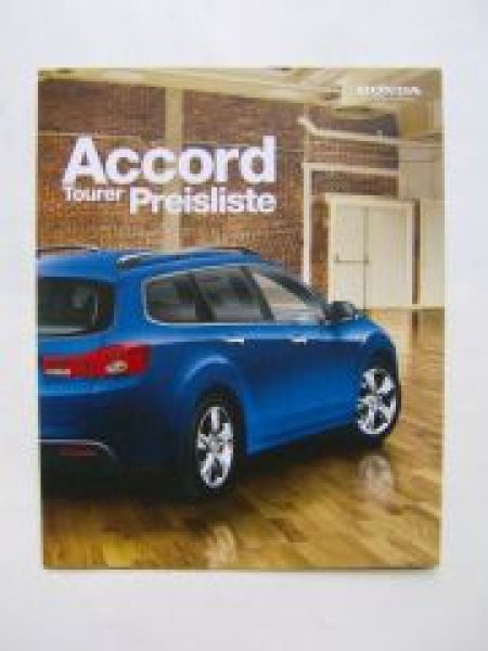 Honda Accord Tourer Prospekt März 2008 +Preisliste