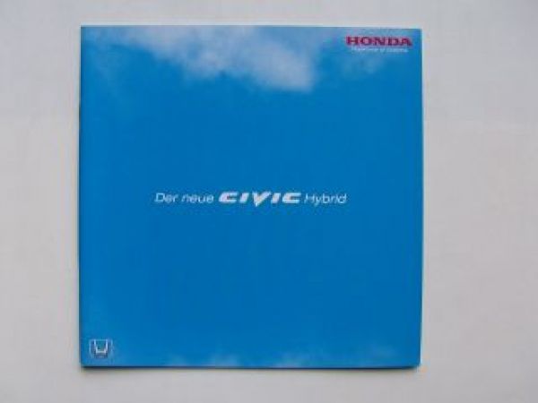 Honda Civic Hybrid Prospekt September 2005 NEU