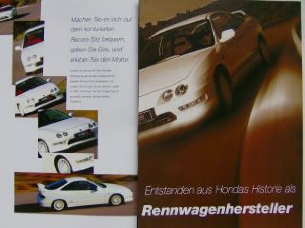 Honda Integra Type R Prospekt Vorabinformation September 1997
