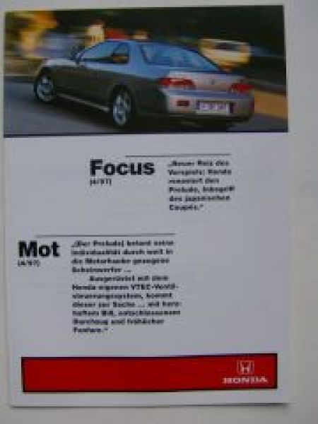 Honda Prelude Pressespiegel NEU