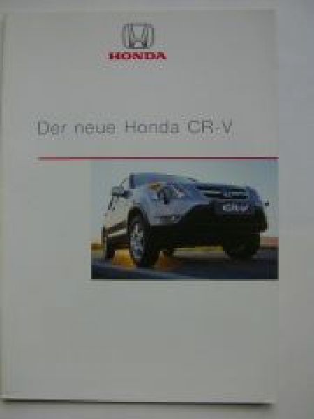 Honda CR-V Prospekt Februar 2002 +Preise +Zubehör