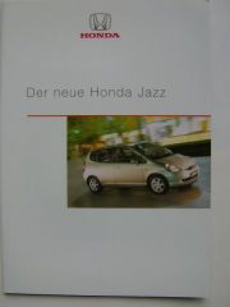 Honda Jazz Prospekt Dezember 2001 NEU