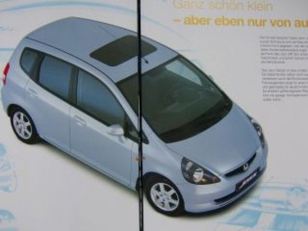 Honda Jazz Prospekt Dezember 2001 NEU