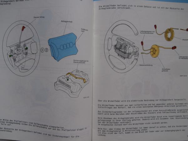 V.A.G. SSP Nr.114 Airbag im Audi Konstruktion und Funktion April 1989