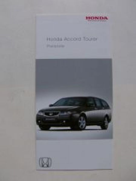 Honda Accord Tourer Preisliste Januar 2005