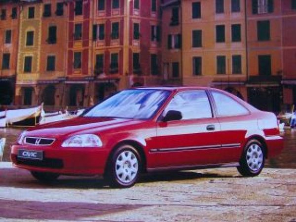 Honda Civic Coupè Großformat Prospekt Februar 1998