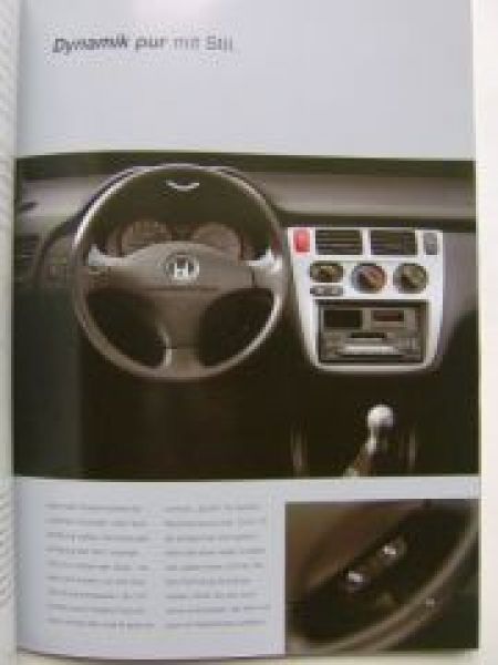Honda HR-V Prospekt April 2002 NEU