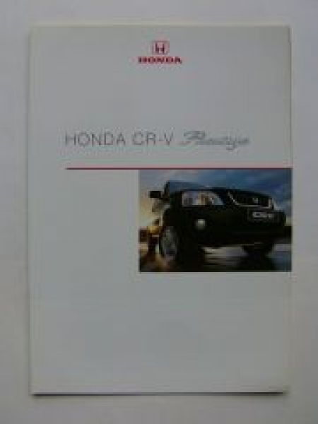 Honda CR-V Prestige Prospekt Februar 2001 NEU