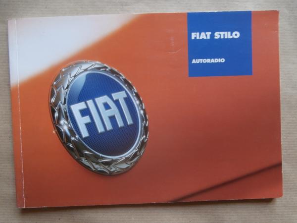 Fiat Stilo Autoradio Handbuch Kassettenspieler +CD-Player Deutsch 10/2003