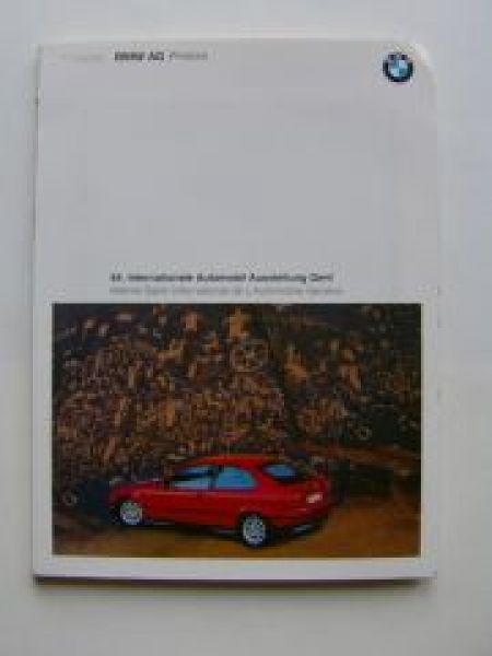 BMW Pressemappe Genf 3/1994 E36 Compact,518i E34, E38