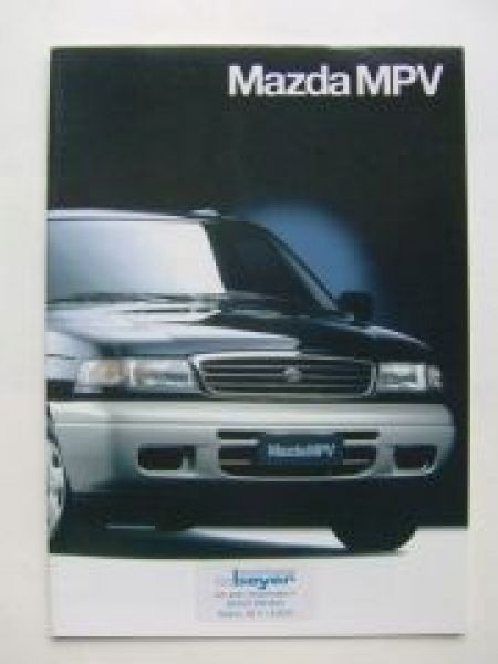 Mazda MPV Prospekt Juni 1996 NEU