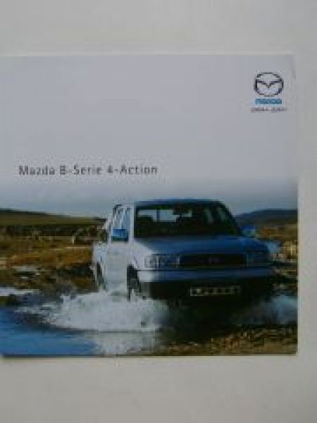 Mazda B-Serie 4-Action Prospekt Februar 2002 NEU