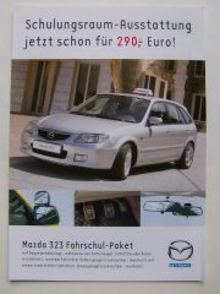 Mazda 323 Fahrschul-Paket Prospektblatt NEU