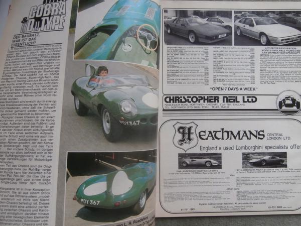 Autokraft 1/2 1987 Nissan Mid-4,BMW 325ix E30,Folger Porsche,Renault 5 GT Turbo,Ford Cobra,BMW 325i E30 Cabrio