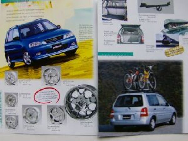 Mazda Demio Zubehör Prospekt August 2000