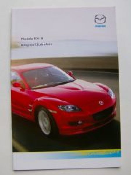 Mazda RX-8 Original Zubehör Prospekt Dezember 2006 NEU