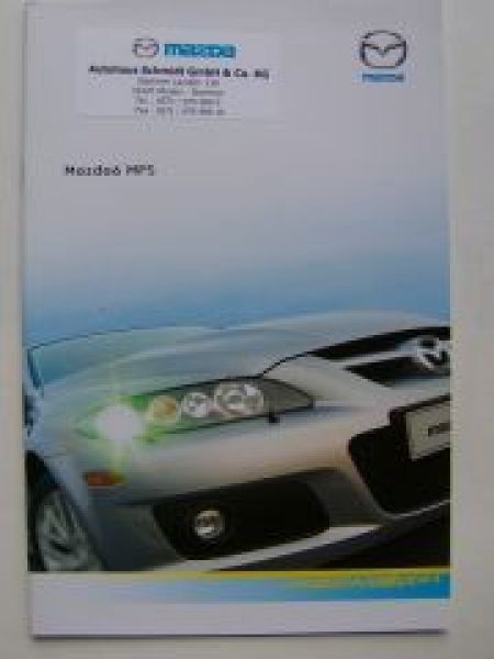 Mazda 6 MPS Prospekt November 2005 NEU