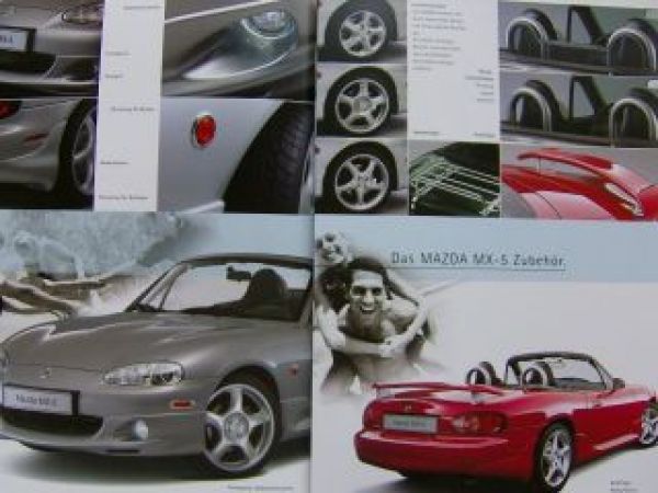 Printausgabe Mazda MX-5 Zubehör Katalog im Jahre 2003 : Autoliteratur Höpel