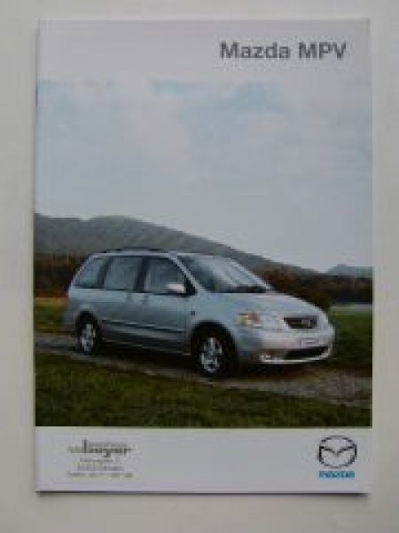 Mazda MPV Prospekt November 1999 NEU