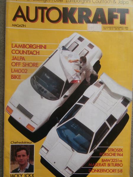 Autokraft 11+12/1986 Strosek Porsche 94, BMW 325i Vs. Maserati Biturbo,Donkervoort S8,Lamborghini LM002,Jalpa,Countach