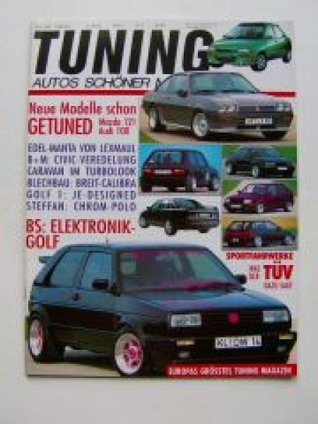 Tuning 3/1991 Abt Audi 100 C4, Mazda 121, MR2 Supra B+M