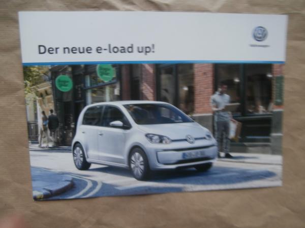Printaugabe des Katalogs VW e-load up im August 2016 : Autoliteratur Höpel
