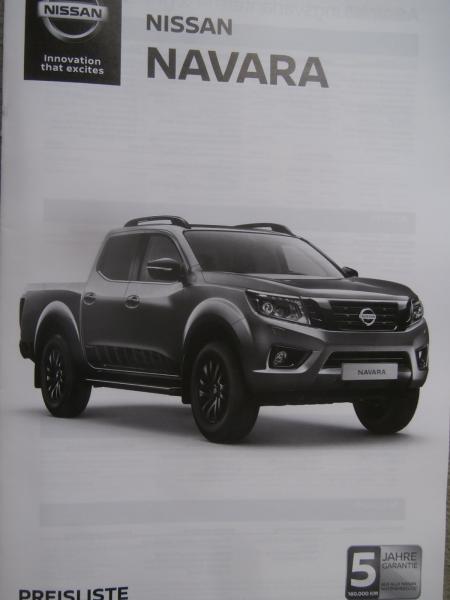 Nissan Navara +Acenta +N-Guard King Cab Double Cab Preisliste 14.Januar 2019