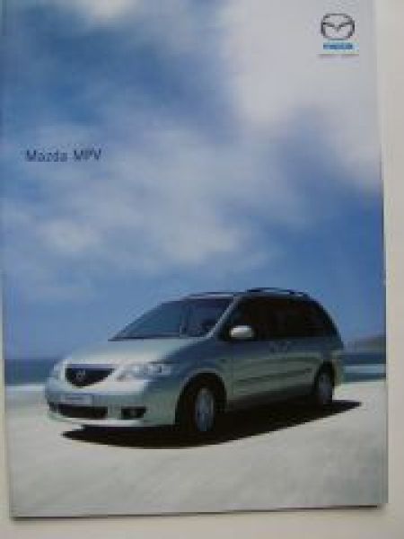 Mazda MPV Prospekt Juni 2002 NEU