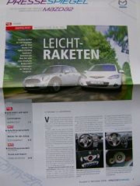 Mazda 2 Pressespiegel November 2008 + BMW Mini