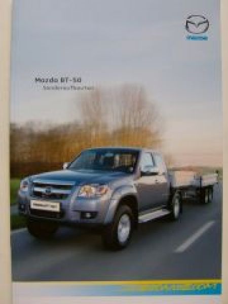 Mazda BT-50 Sonderaufbauten Prospekt September 2008